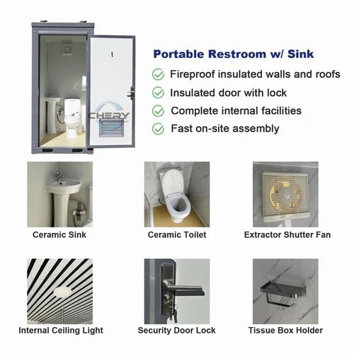 Baño portátil con lavabo
