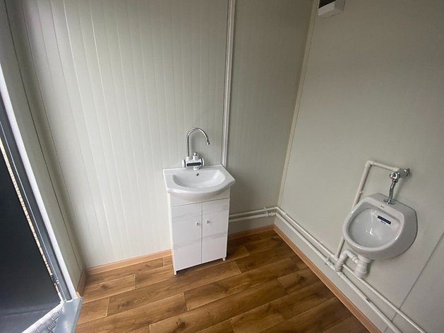 Contenedor Sanitario WC Box con Cabina Doble